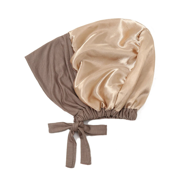 Satin undercap for hijab, stylish and easy-to-wear bonnet for Muslim women