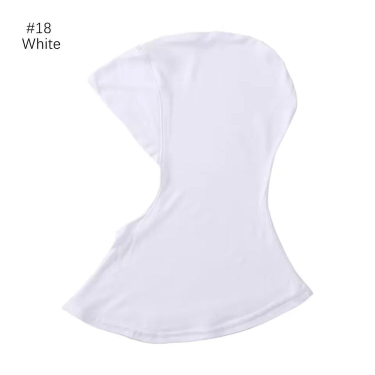 Elastic inner hijab cap ensuring snug fit under veils and shawl