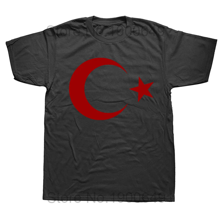 Men’s Short Sleeve T-Shirt with ‘I Love My Hot Turkish Girlfriend’ and Turkish Flag Design