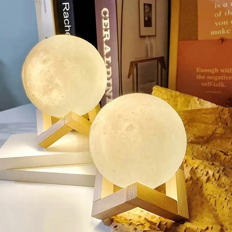 8 cm DIY planet lamp with moon and galaxy design for painting