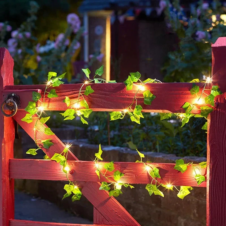 Decorative flower garland lights with LED fairy lights for creating ambiance