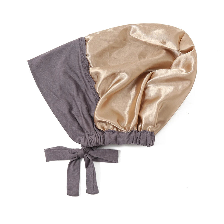 Satin undercap for hijab, stylish and easy-to-wear bonnet for Muslim women