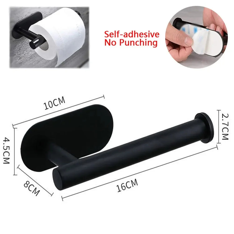 Space-saving kitchen organizer for paper towels and plastic wrap