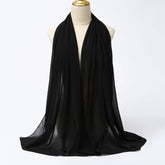 Elegant chiffon hijab wrap with breathable fabric, perfect for modest fashion