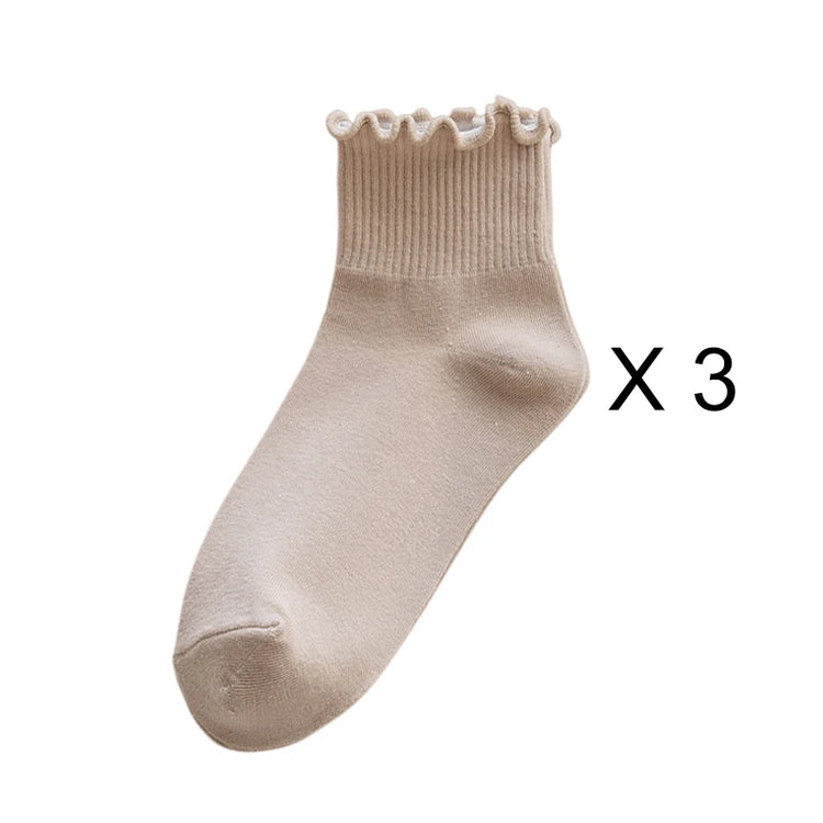 Casual ruffle socks for everyday wear