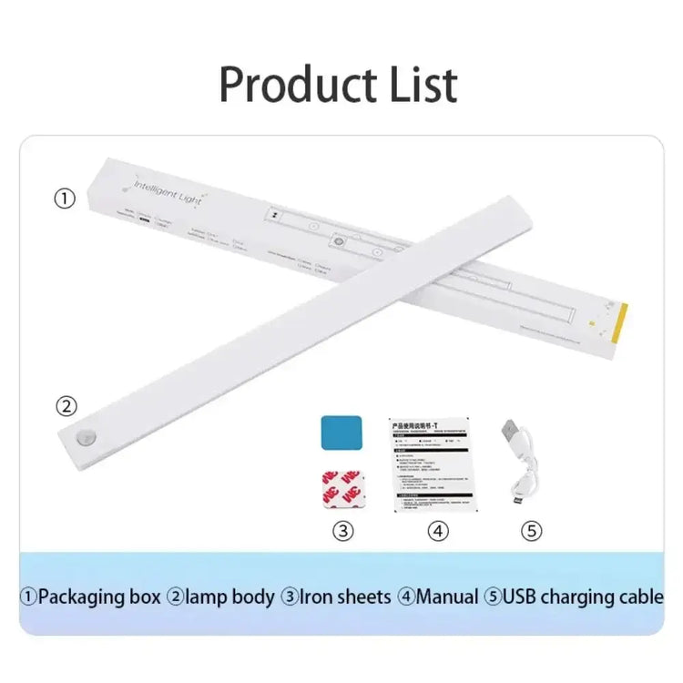 Wireless LED night light for kitchen, bedroom, and wardrobe with motion detection