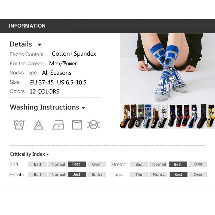 Fun and funky anime socks for casual outfits