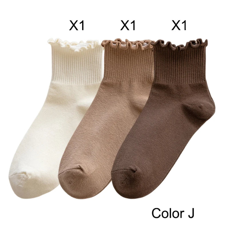 Casual ruffle socks for everyday wear