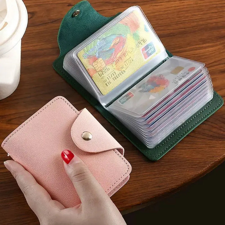 Business card wallet with ID holder pouch