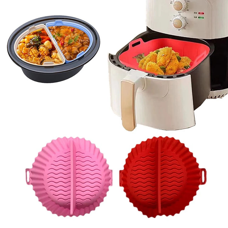 Silicone Air Fryer Divider Basket for Multi-Item Cooking