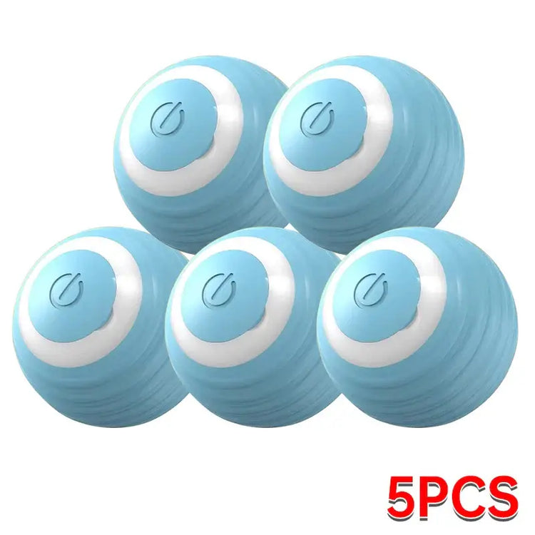 USB rechargeable electronic cat toy ball with motion activation and obstacle avoidance