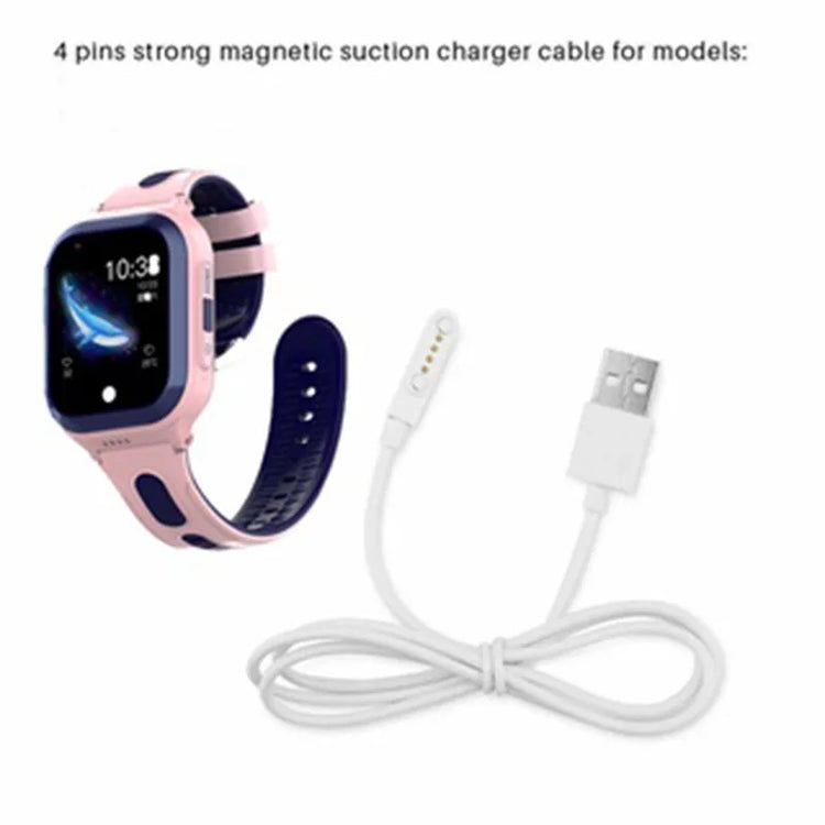 Wonlex magnetic USB charging cable for kids smartwatch with 4-pin connector