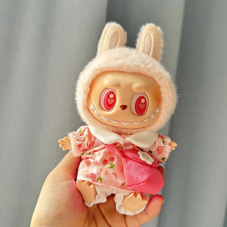 Plush doll clothes and accessories for Labubu V1 V2 idol dolls