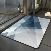 Absorbent diatomite bath mat for kitchen and bathroom