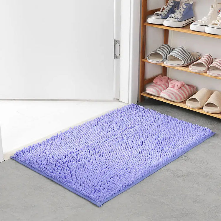 Memory carpet mat for door, toilet, and tub areas