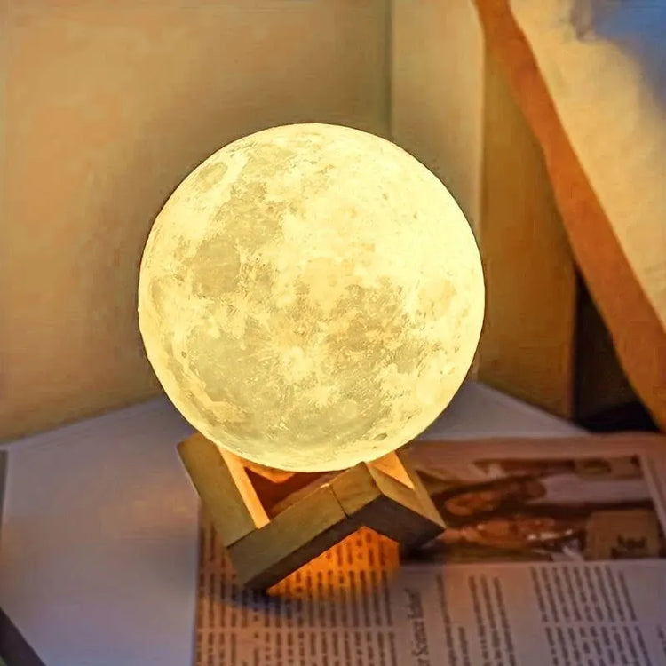 8 cm DIY planet lamp with moon and galaxy design for painting