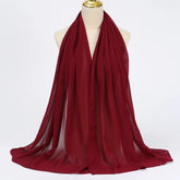 Elegant chiffon hijab wrap with breathable fabric, perfect for modest fashion