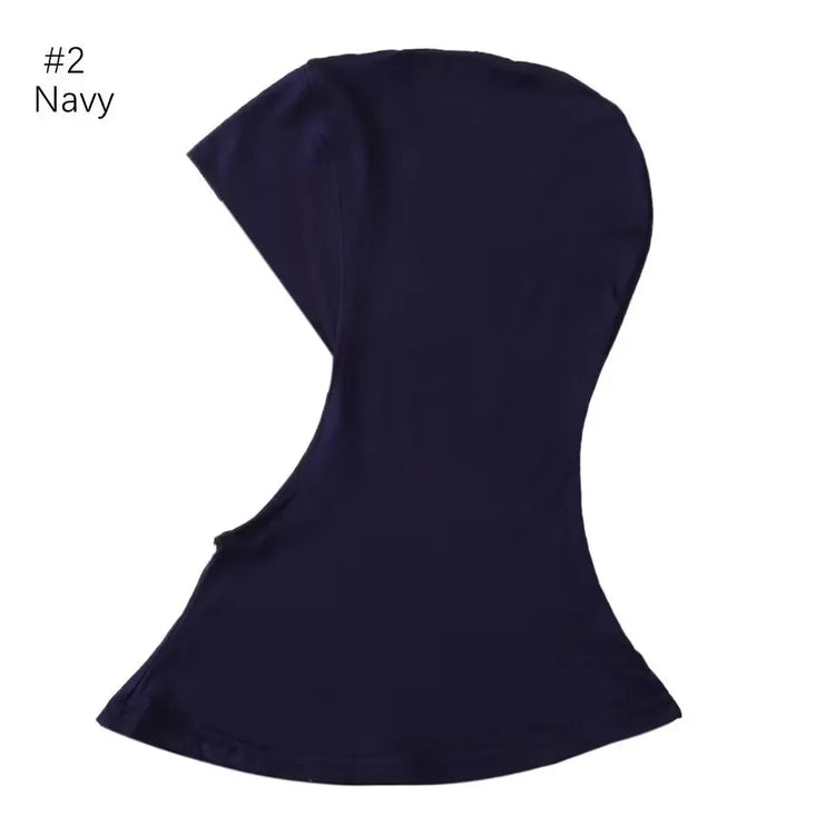 Elastic inner hijab cap ensuring snug fit under veils and shawl