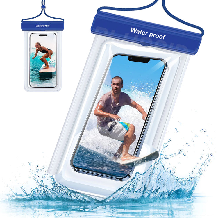 Azragon 7-inch Waterproof Phone Pouch for iPhone 16/15/14/13/12 Pro Max Plus, Samsung Galaxy S24/S23 Ultra, Pixel