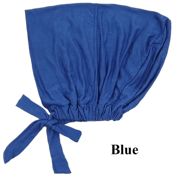 Soft modal Muslim turban hat for women, used as inner hijab cap or underscarf bonnet
