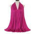 Long Muslim shawl made of modal cotton jersey fabric, wrapped elegantly around the head and ne