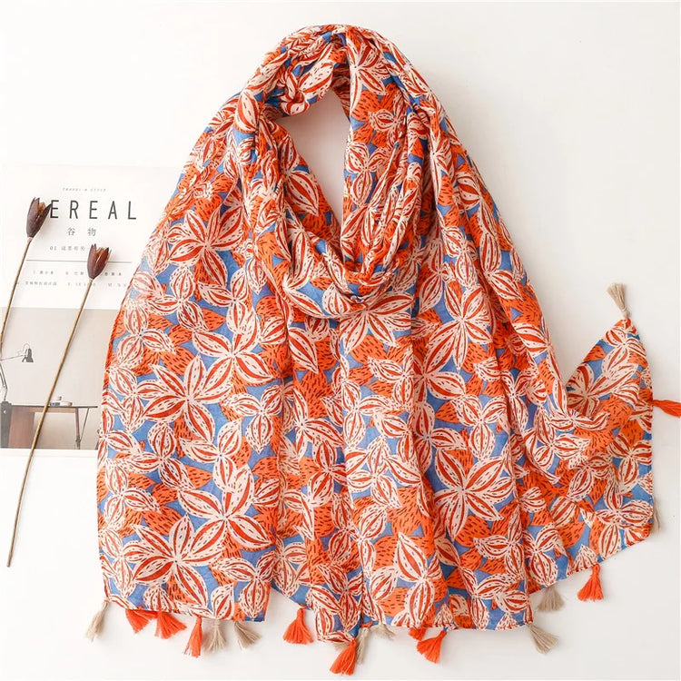 High quality lightweight pashmina stole, styled as a Muslim hijab or fashion wrap