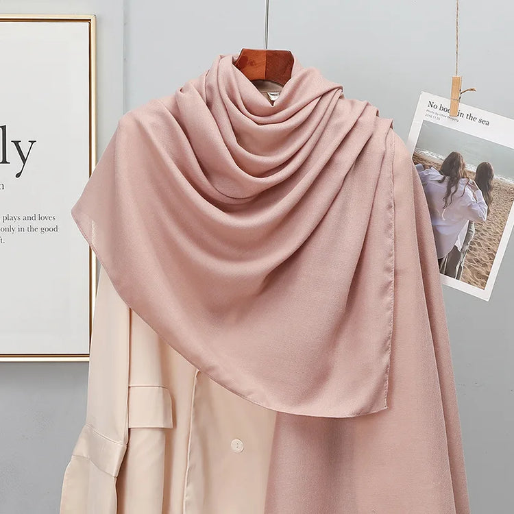 Elegant striped shawl wrap with tassel ends, suitable for casual and formal wear