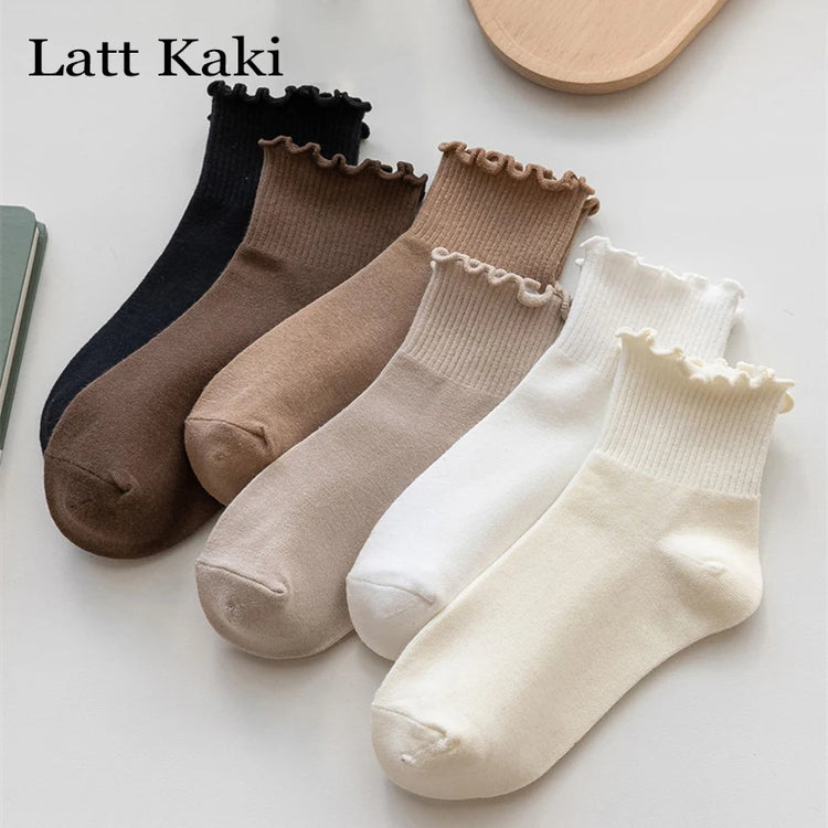 Casual ruffle socks for everyday wear