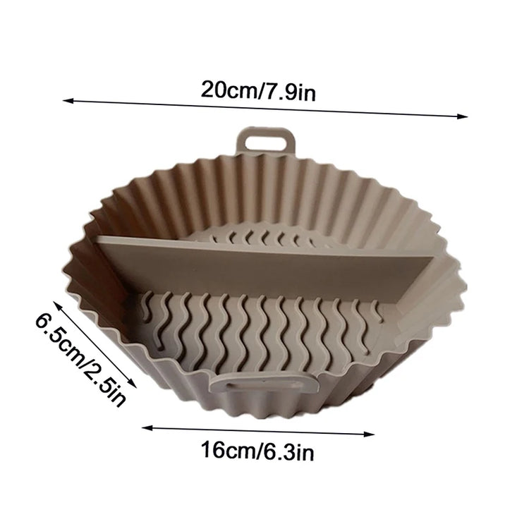 Silicone Air Fryer Divider Basket for Multi-Item Cooking