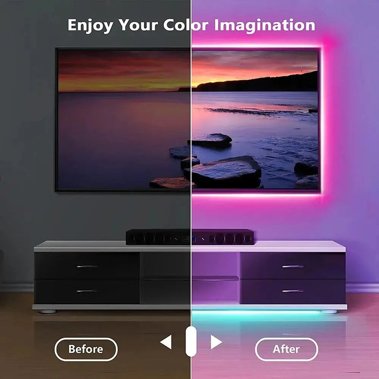 Bluetooth USB TV backlight kit with remote for customizable lighting