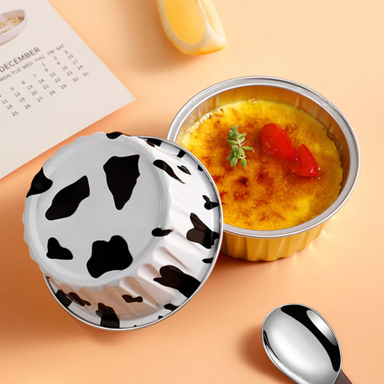 Aluminum Foil Cup Set for Baking Puddings, Cakes, and Pastries