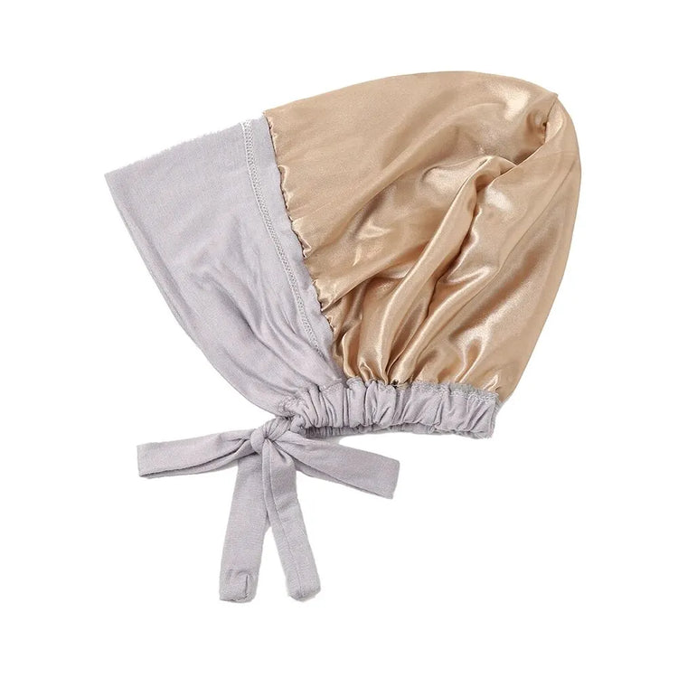 Satin undercap for hijab, stylish and easy-to-wear bonnet for Muslim women