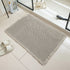 Machine-washable bath mat for toilet and wash basin