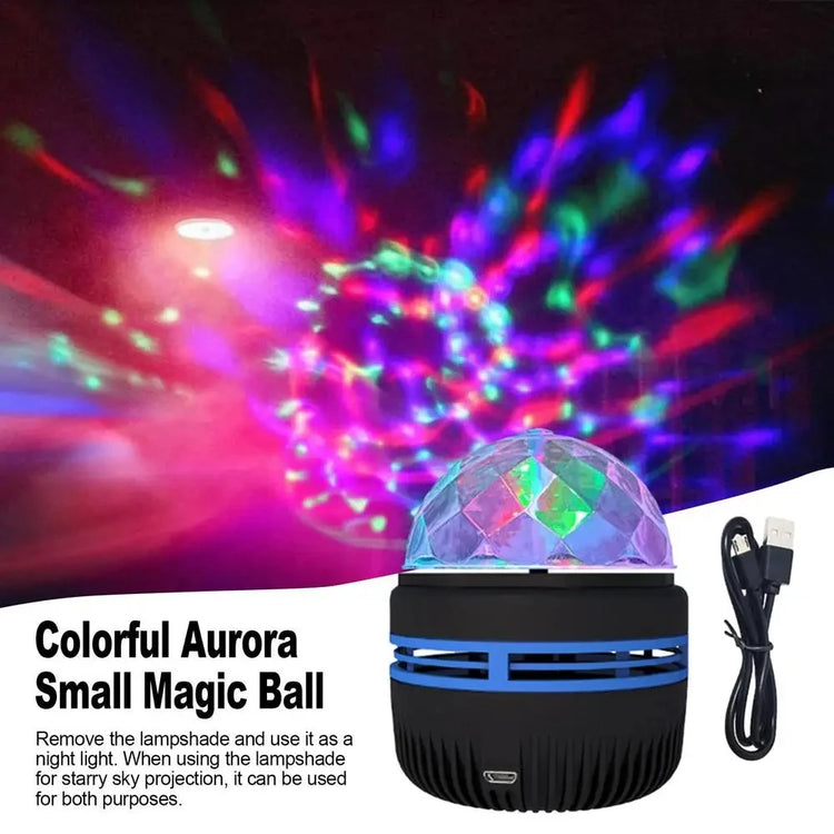 LED starry galaxy projector light with RGB colors and smart remote control
