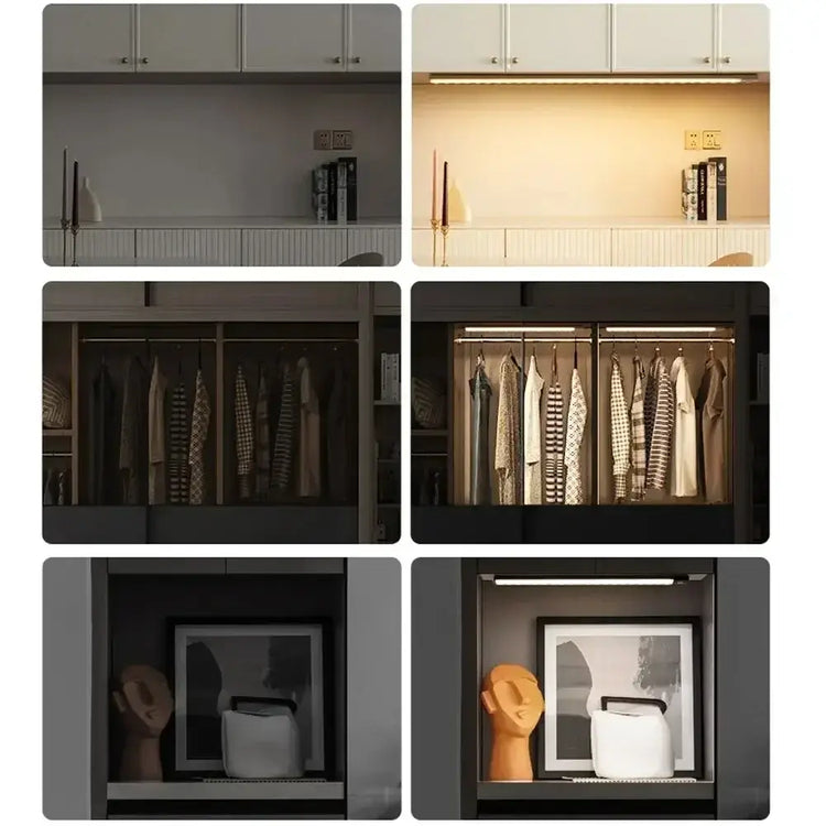Wireless LED night light for kitchen, bedroom, and wardrobe with motion detection