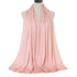 Long Muslim shawl made of modal cotton jersey fabric, wrapped elegantly around the head and ne