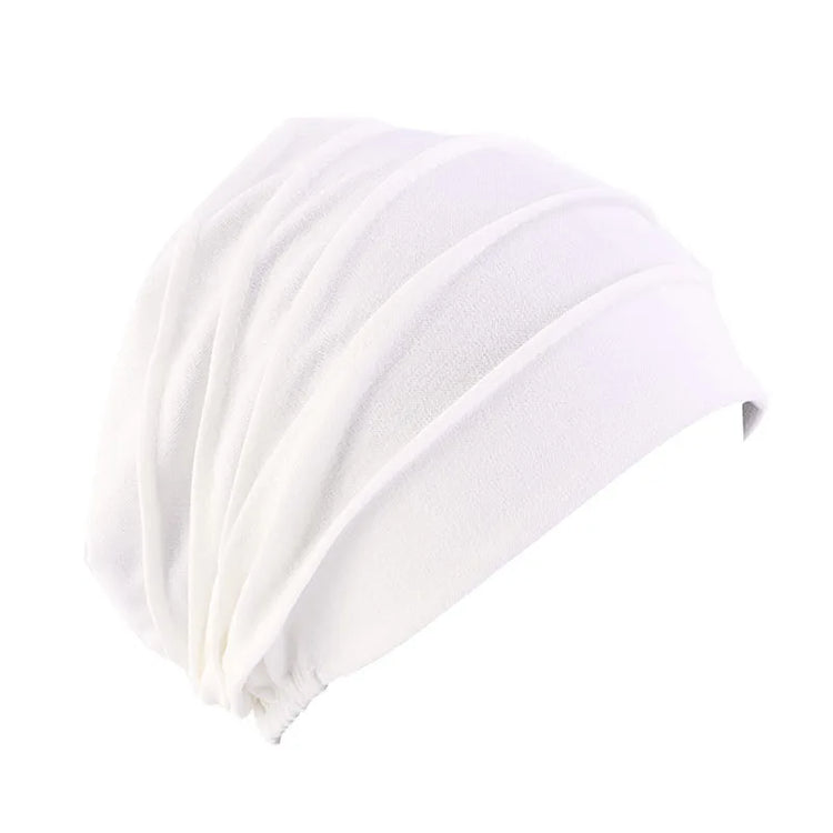 Elastic turban hat for women, used as a head wrap, bonnet, or modest fashion accessory