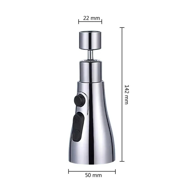 Modern kitchen faucet with replaceable sprayer head and integrated water filter