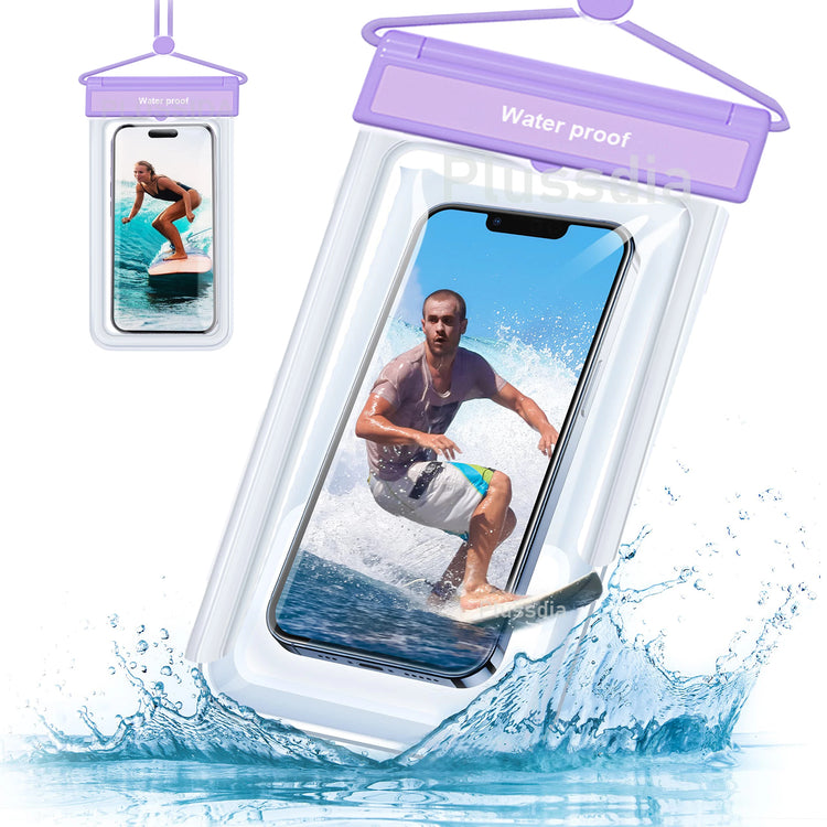 Azragon 7-inch Waterproof Phone Pouch for iPhone 16/15/14/13/12 Pro Max Plus, Samsung Galaxy S24/S23 Ultra, Pixel