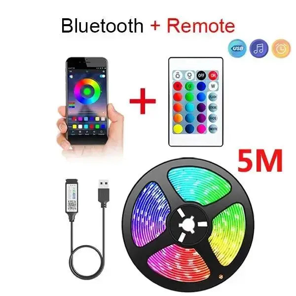 Bluetooth USB TV backlight kit with remote for customizable lighting