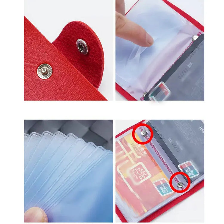 Business card wallet with ID holder pouch