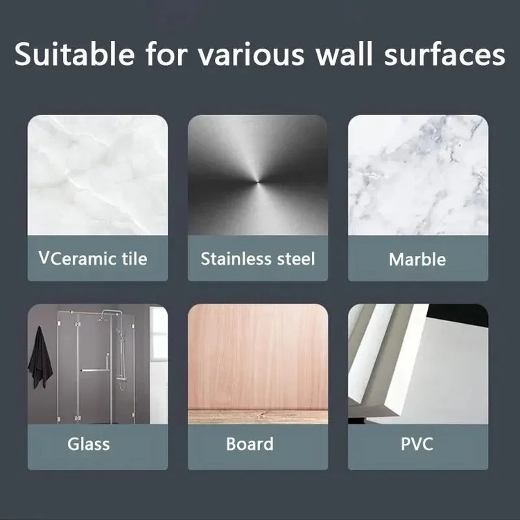 Transparent double-sided adhesive wall hooks for clothes, hats, and towels