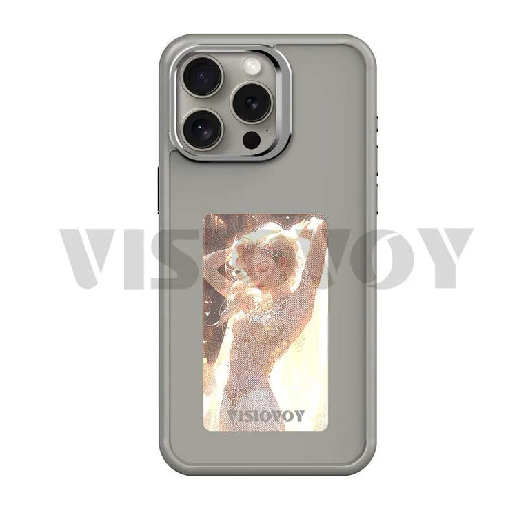 Customizable NFC E-Ink Phone Case with 400×800 Display for iPhone 15 Pro