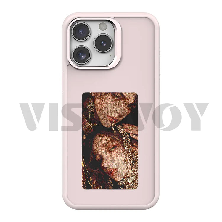 Customizable NFC E-Ink Phone Case with 400×800 Display for iPhone 15 Pro