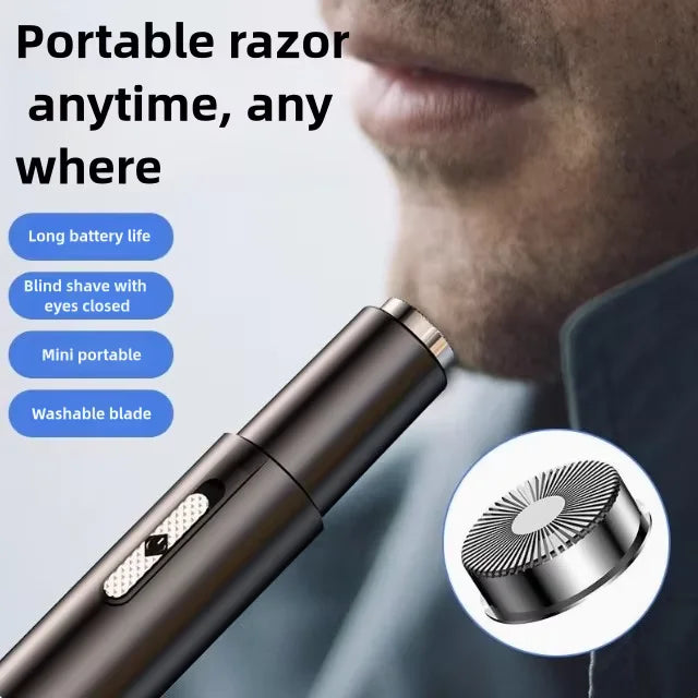USB rechargeable nose hair trimmer with ergonomic design for comfortable use