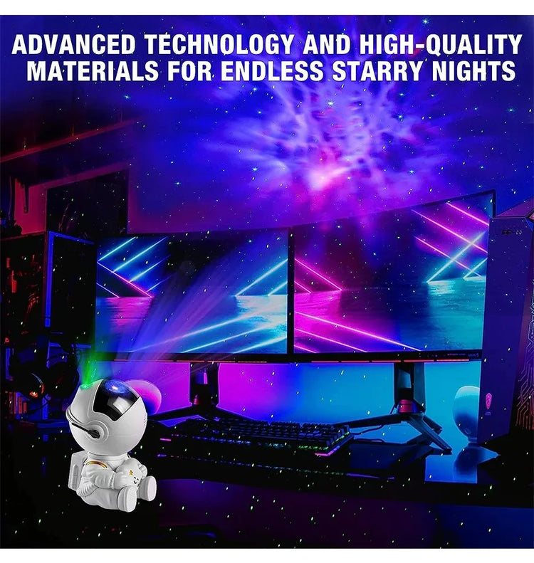 LED night light projector with galaxy and nebula effects for kids and adults