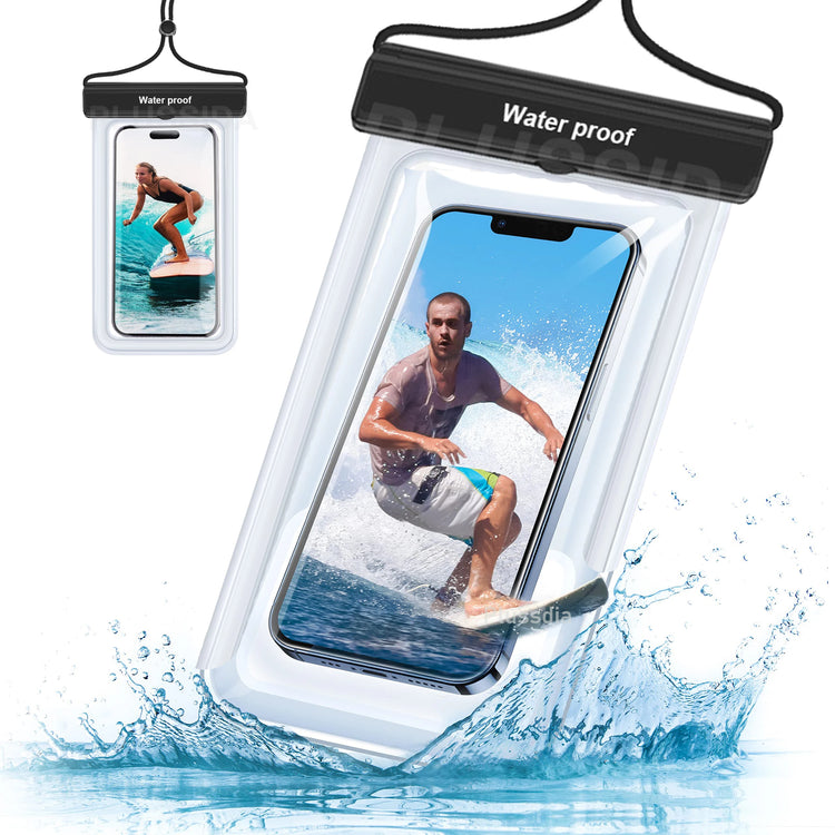 Azragon 7-inch Waterproof Phone Pouch for iPhone 16/15/14/13/12 Pro Max Plus, Samsung Galaxy S24/S23 Ultra, Pixel