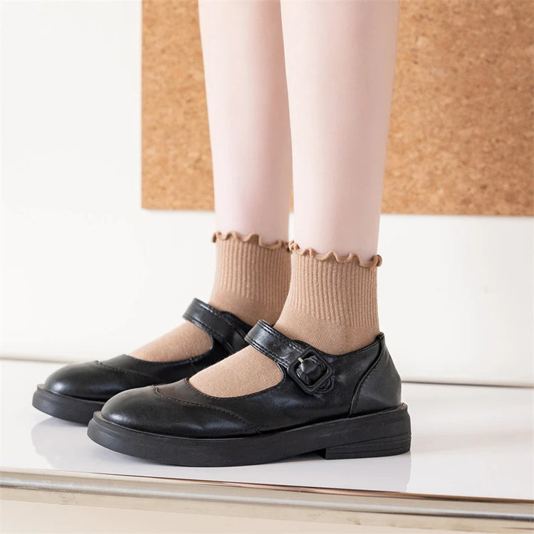 Casual ruffle socks for everyday wear