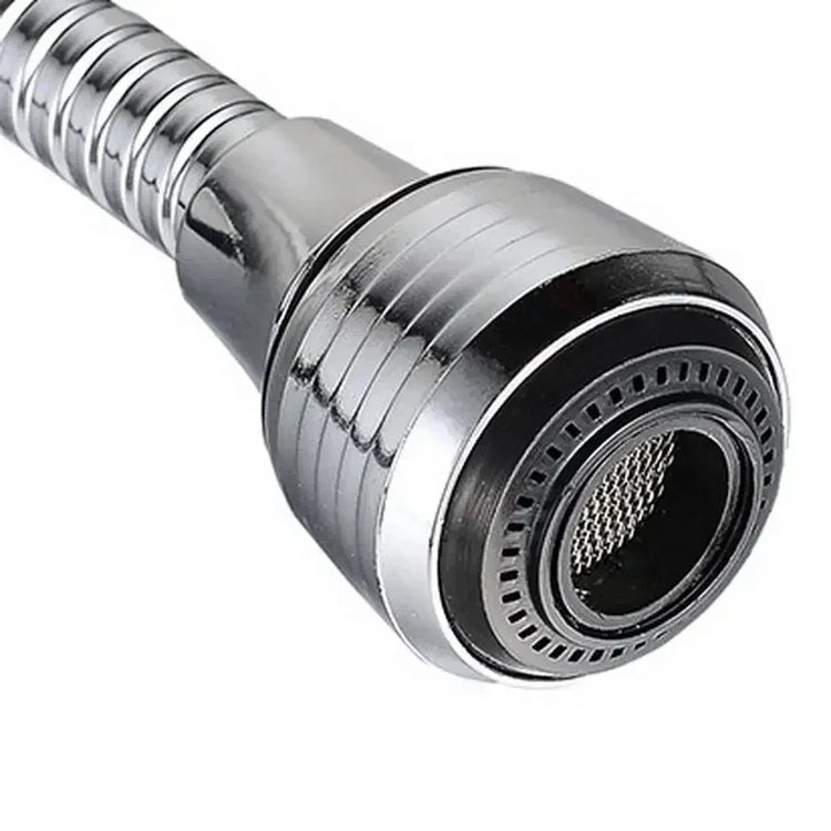Water-saving faucet aerator attachment with 360° rotation for efficient dishwashing