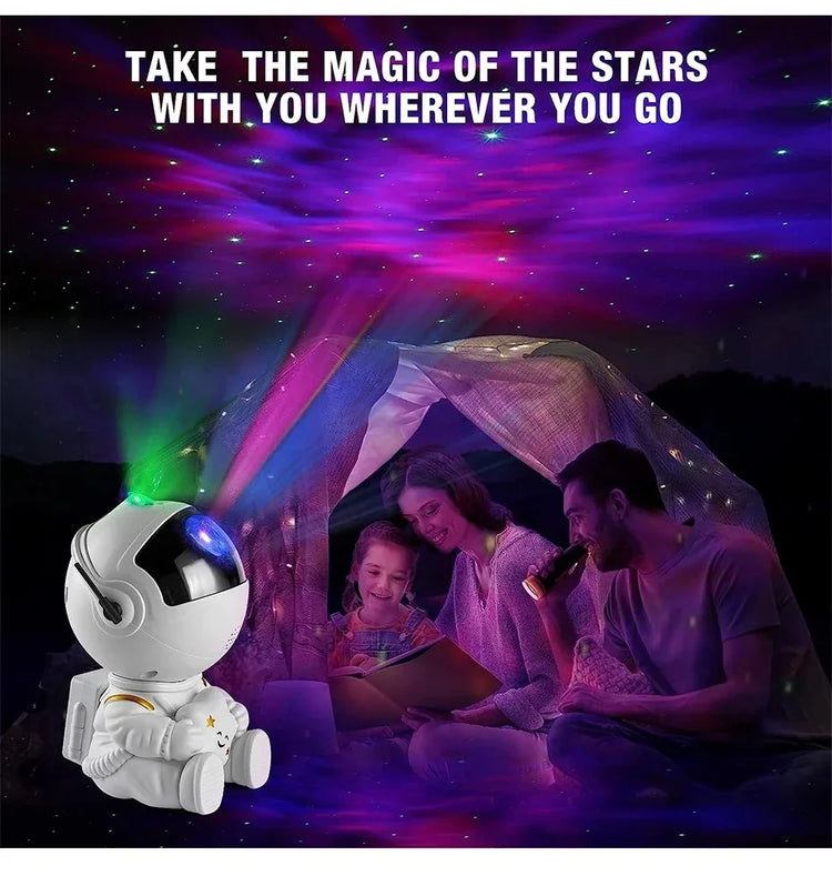 LED night light projector with galaxy and nebula effects for kids and adults